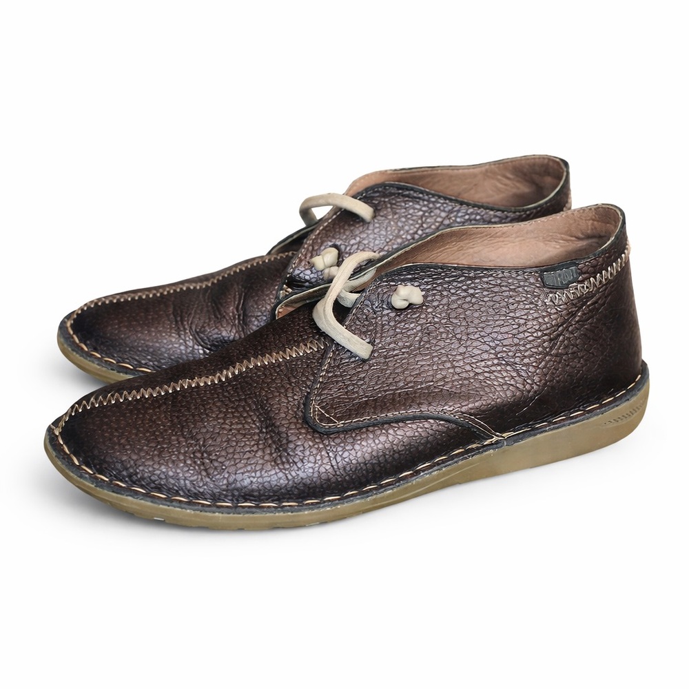 On Foot Leather Lace-Up Shoes Brown EU 40 US 9.5 Made in Spain